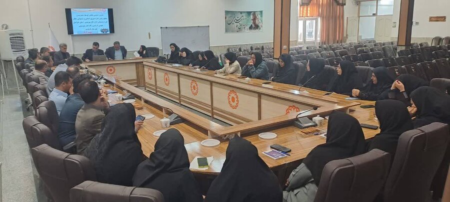 بازدید نظارتی معاون توسعه مدیریت و منابع اداره کل بهزیستی استان و هیات همراه از بهزیستی شهرستان فردوس