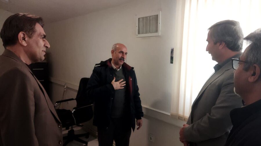 بازدید معاون عمرانی فرماندار از اداره بهزیستی سنندج 