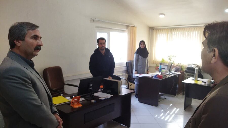 بازدید معاون عمرانی فرماندار از اداره بهزیستی سنندج 