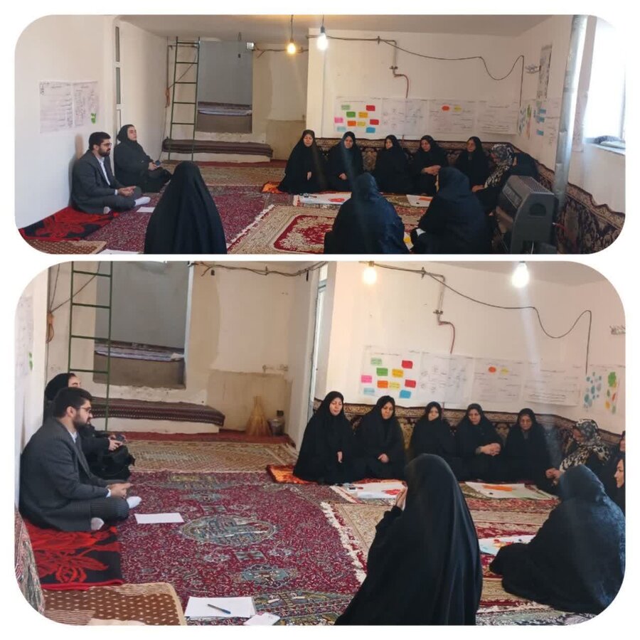 انگوت| بازدید رئیس اداره بهزیستی شهرستان انگوت از اجرای برنامه مشارکت اجتماعی زنان