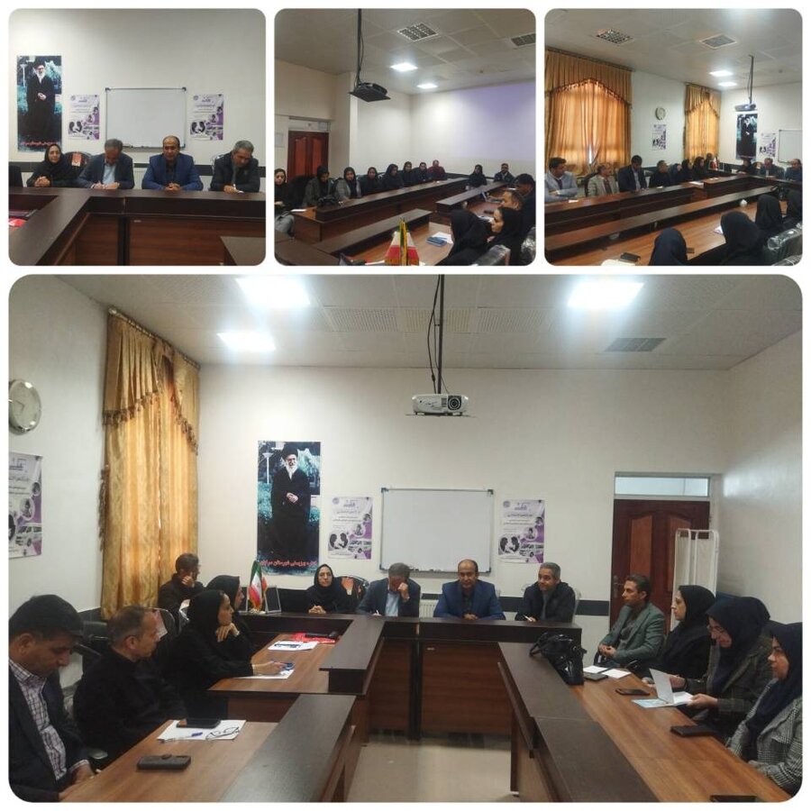 بازدید نظارتی معاون توسعه مدیریت و منابع اداره کل بهزیستی استان و هیات همراه از بهزیستی شهرستان سرایان