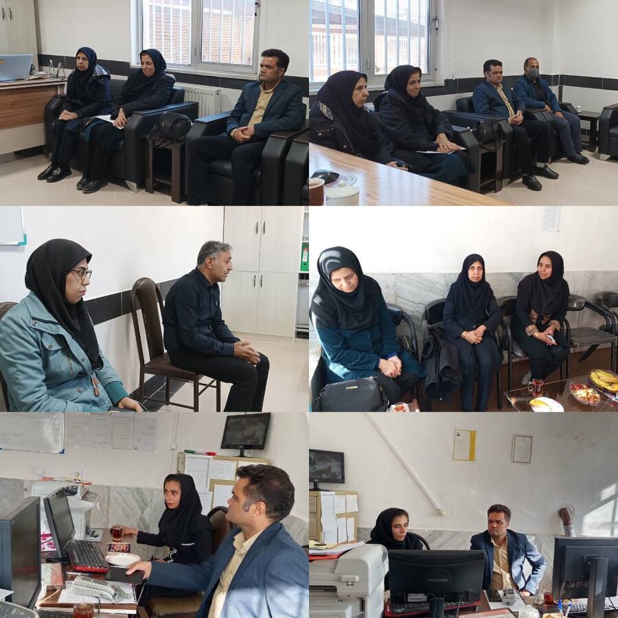 بازدید کارشناسان مراکز و توانبخشی اداره کل از بهزیستی شهرستان درمیان