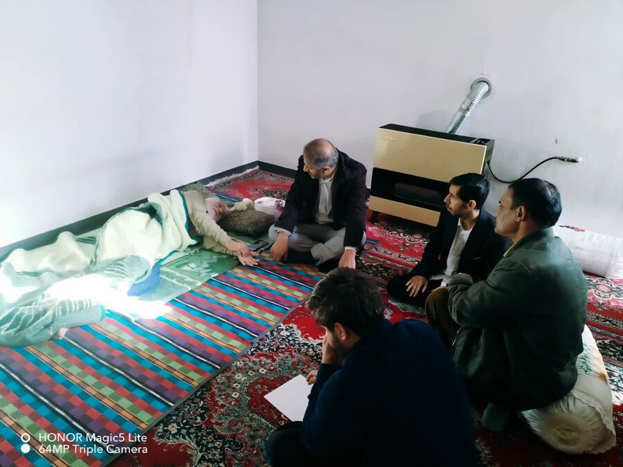 سرکشی مدیر بهزیستی شهرستان بویراحمد به منزل توانخواه