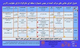 جدول زمان‌بندی اجرای نمایش‌های نهمین جشنواره منطقه‌ای تئاتر افراد دارای معلولیت «زاگرس» منتشر شد