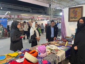 بندرعباس | بازدید سرپرست بهزیستی شهرستان بندرعباس از هفتمین  نمایشگاه سراسری صنایع دستی