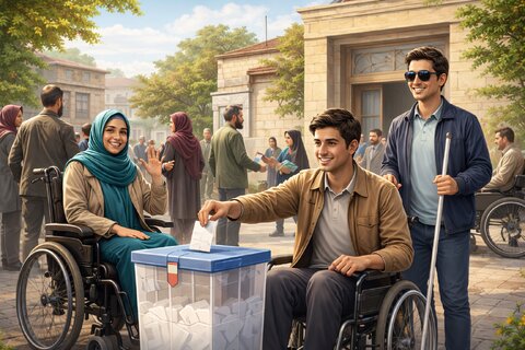 مشارکت افراد دارای معلولیت در انتخابات شوراهای اسلامی شهر و روستا