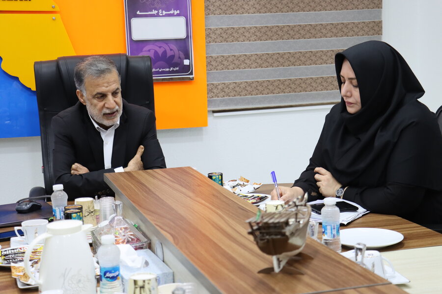 نشست مشترک مدیرکل بهزیستی استان بوشهر با نماینده مردم شهرستانهای بوشهر، گناوه و دیلم در مجلس شورای اسلامی