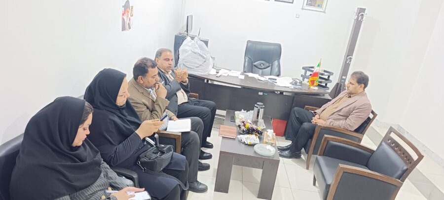 دشتی|نشست مشترک سرپرست اداره بهزیستی شهرستان دشتی با رئیس اداره تعاون، کار و رفاه اجتماعی