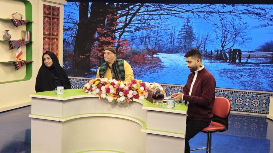 حضور مدیرکل بهزیستی گلستان به همراه داور جشنواره کاسپین در صدا و سیما