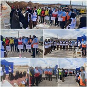 برگزاری مانور زلزله در روستای خطیبی با حضور تیم محب بهزیستی زیرکوه