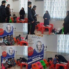 بازدید رئیس و کارشناس پیشگیری از معلولیت ها بهزیستی شهرستان از اجرای طرح در شهر اسدیه