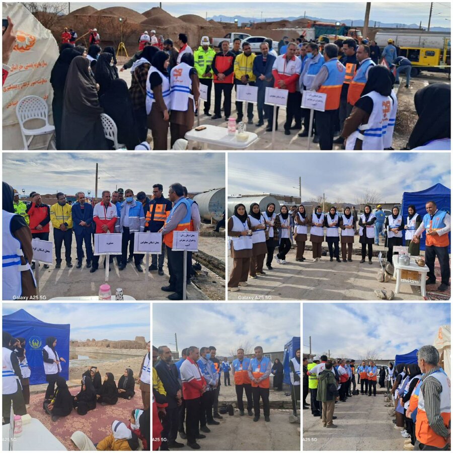 برگزاری مانور زلزله در روستای خطیبی با حضور تیم محب بهزیستی زیرکوه