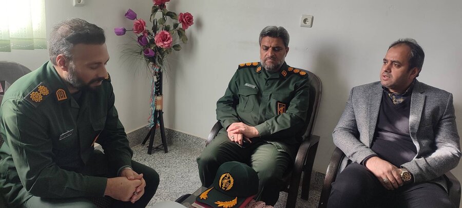 دیدار رئیس بهزیستی بشرویه با فرمانده سپاه شهرستان