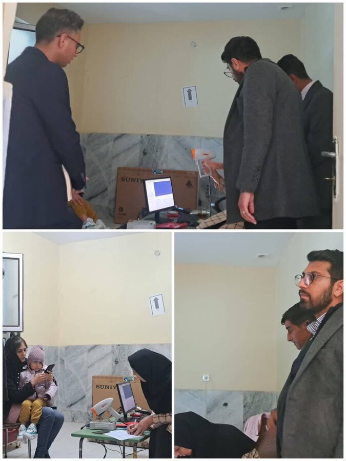 بخشدار مرکزی از روند اجرای برنامه غربالگری بینایی در اداره بهزیستی عشق‌آباد دیدن کرد