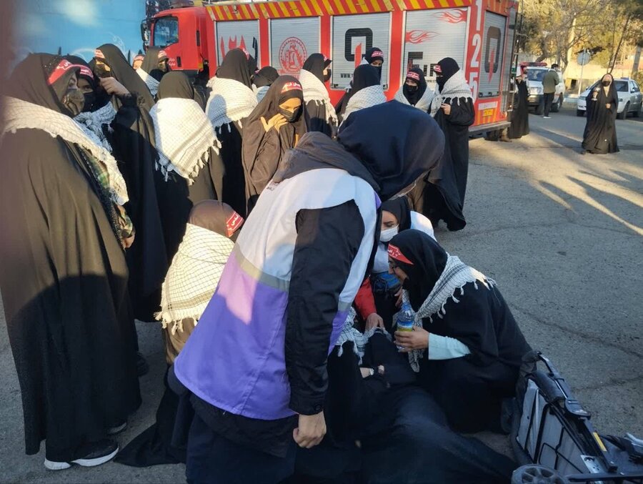 شهریار | حضور کارشناسان اورژانس اجتماعی بهزیستی در رزمایش الی بیت المقدس