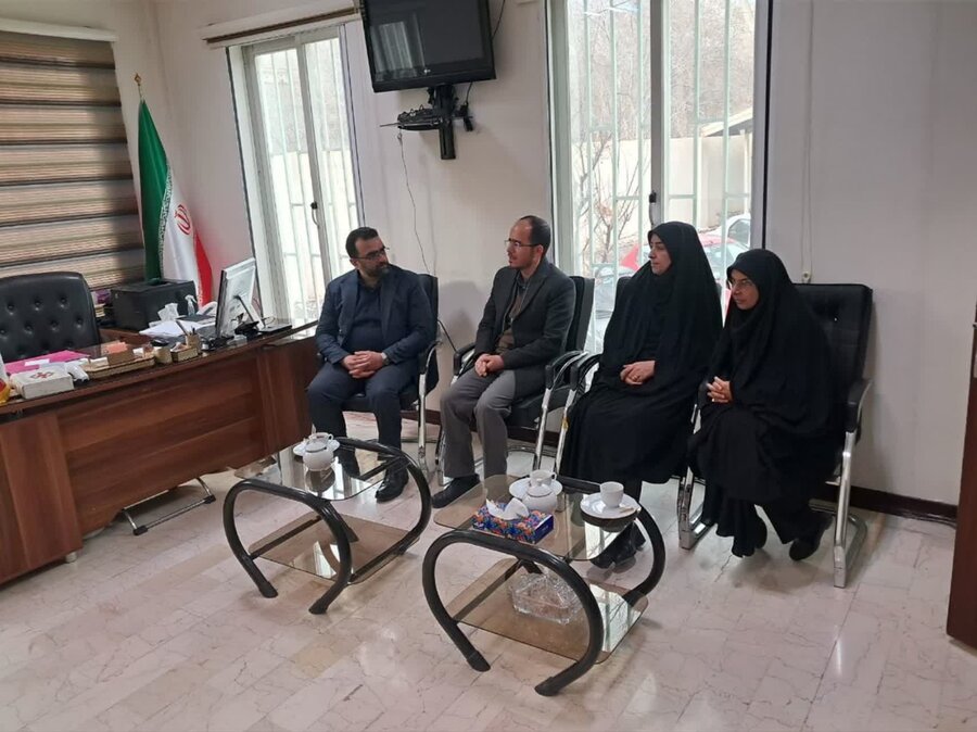 دماوند | دیدار صمیمانه مسئولین اداره بهزیستی شهرستان با معاون سیاسی انتظامی فرمانداری شهرستان
