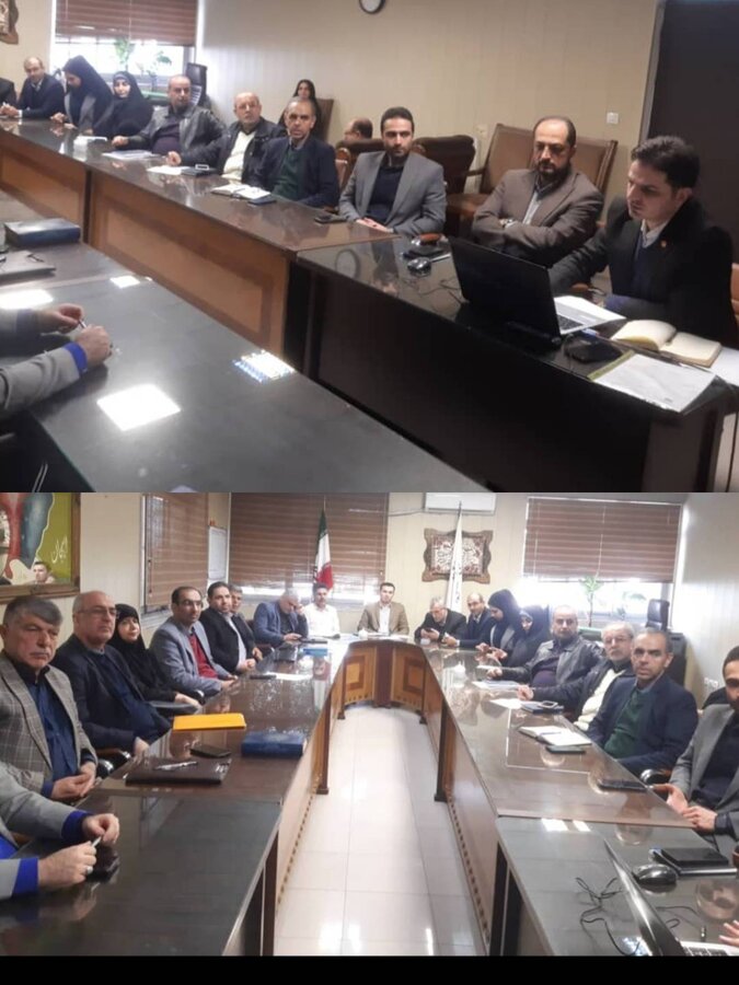 رشت /برگزاری جلسه مناسب سازی در فرمانداری شهرستان و پیگیری اقدامات ومصوبات جلسات 