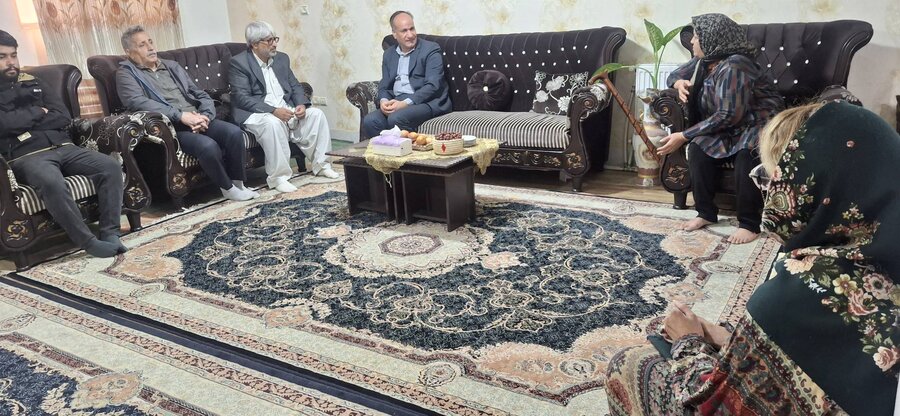 دلجویی مدیرکل بهزیستی سیستان و بلوچستان از مادر توان‌خواه دارای دو فرزند معلول در زاهدان