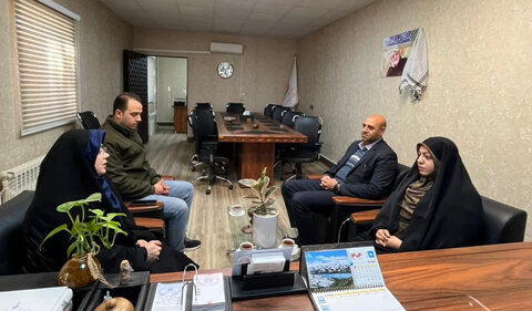 ساوجبلاغ | حضور معاون برنامه‌ریزی و توسعه و مسئول بازرسی فرمانداری شهرستان ساوجبلاغ در محل اداره بهزیستی