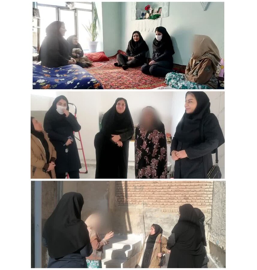 گرمی| دیدار و دلجویی از مددجو توسط سرپرست اداره بهزیستی شهرستان گرمی و مرکز مثبت زندگی کد ۸۹۰