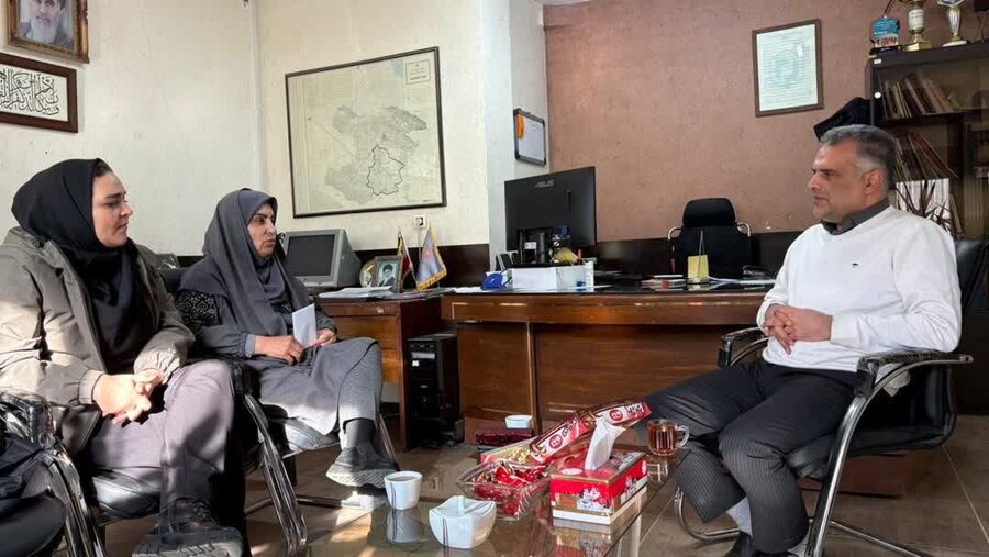 دیدار و گفت‌وگوی سرپرست اداره بهزیستی با رئیس بنیاد مسکن بوئین‌زهرا