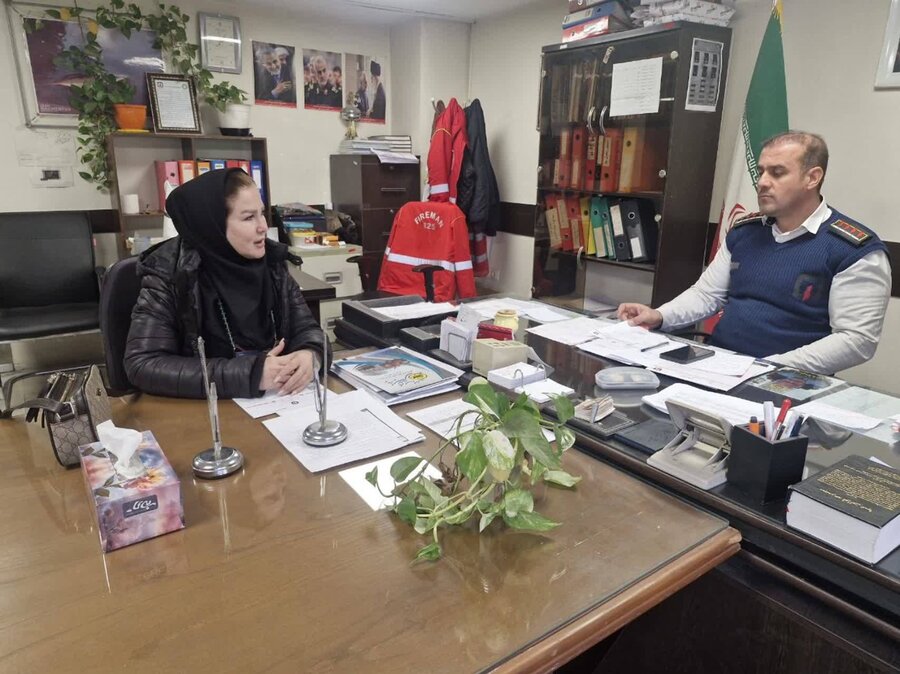 شهریار | همکاری بهزیستی و آتش‌نشانی برای بهبود ایمنی کمپ‌های ترک اعتیاد