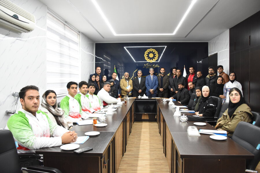 تجلیل از قهرمانان پارالمپیک بهزیستی کرمانشاه