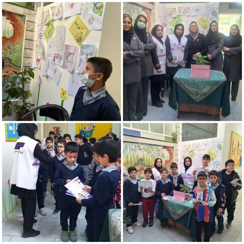 حضور کارشناسان اورژانس اجتماعی بهزیستی کرج در مدرسه ابتدایی آرمان نوین