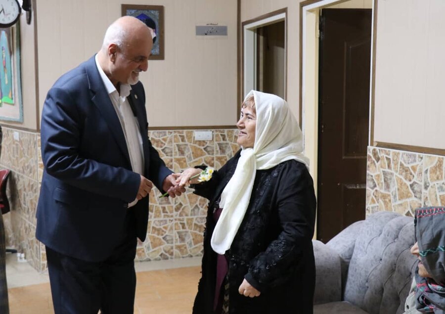 دیدار مدیرکل دفتر ریاست سازمان بهزیستی با سالمندان به مناسبت سال نو میلادی