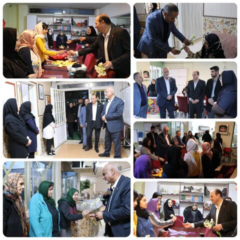 بازدید مدیرکل دفتر ریاست سازمان بهزیستی از مرکز نگهداری بیماران روان زنان