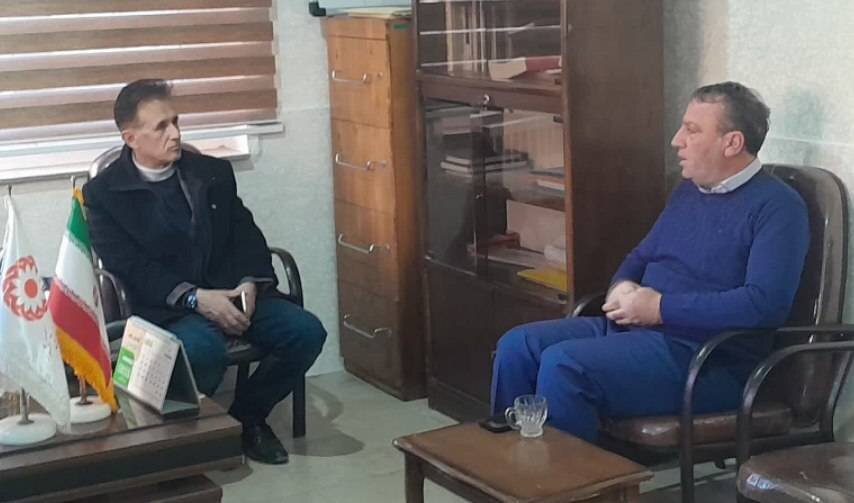 جلسه هم‌اندیشی رئیس بهزیستی شهرستان میاندوآب با مدیر عامل شرکت دانش بنیان