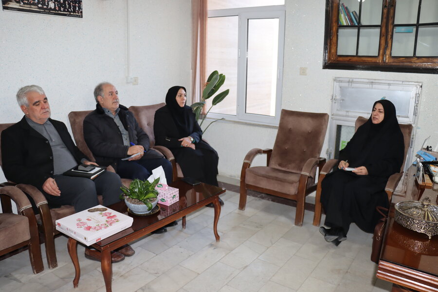دیدار مدیرکل بهزیستی استان اردبیل با مدیرعامل انجمن خیرین مسکن‌ساز شهرستان مشگین‌شهر