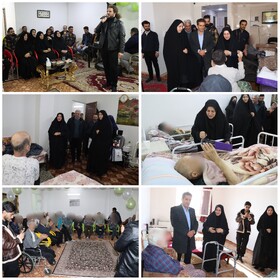 بازدید مسئولان استانی از مراکز توانبخشی و نگهداری سالمندان به مناسبت روز پدر و روز مددکار