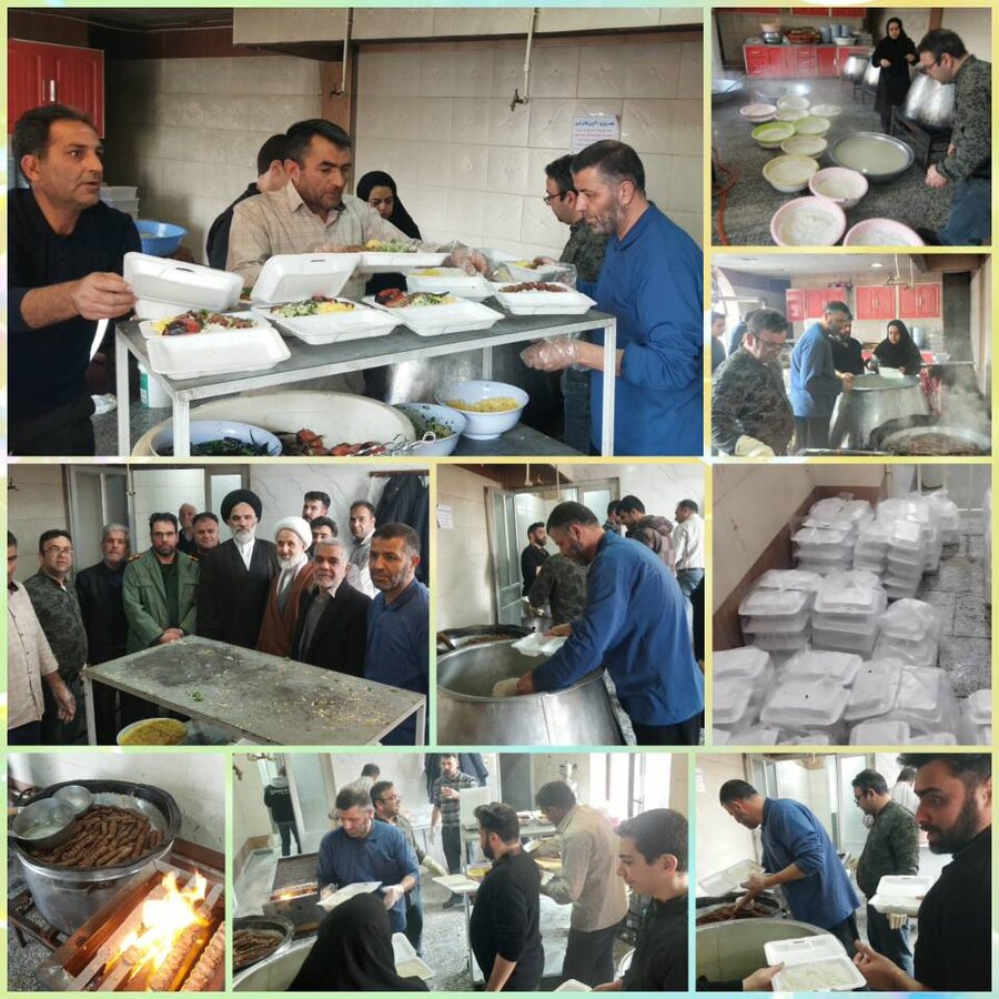 سفره احسان علوی در سلماس؛ پخت و توزیع ۴۰۰ پرس غذای گرم