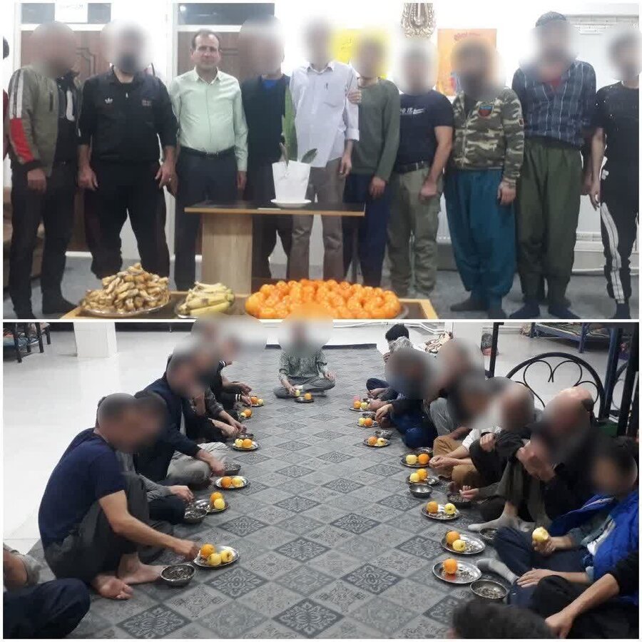 گرامیداشت روز پدر همزمان با میلاد حضرت امام علی (ع) در مرکز اقامتی «خانه رهایی سبز» کبودرآهنگ