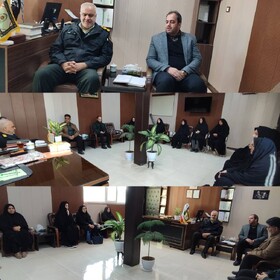 دیدار رئیس بهزیستی بشرویه با فرمانده انتظامی شهرستان