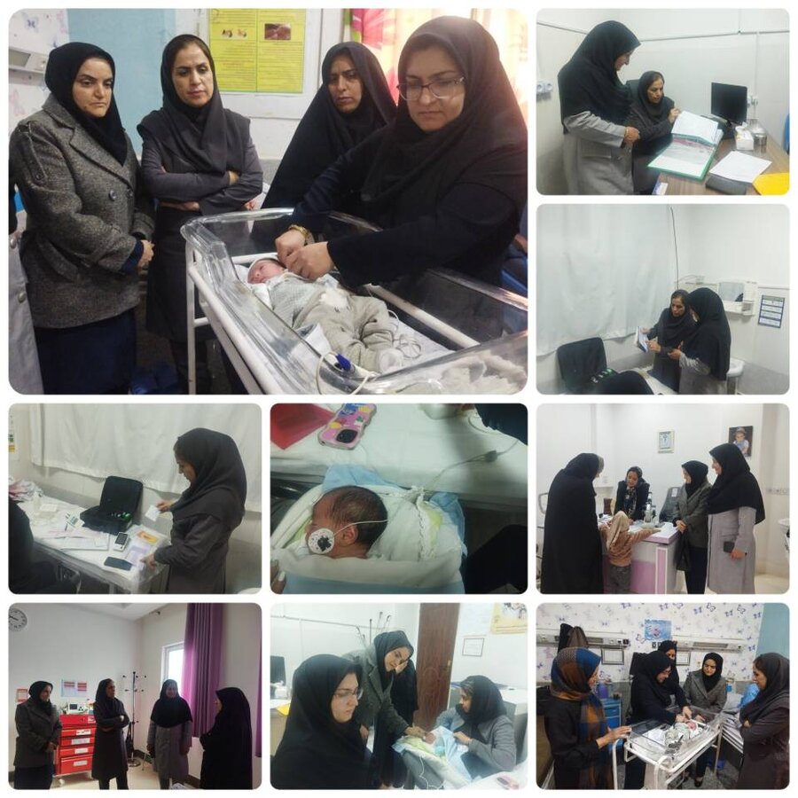 بازدید کارشناسان اداره کل بهزیستی از برنامه غربالگری شنوایی و بینایی شهرستان سرایان