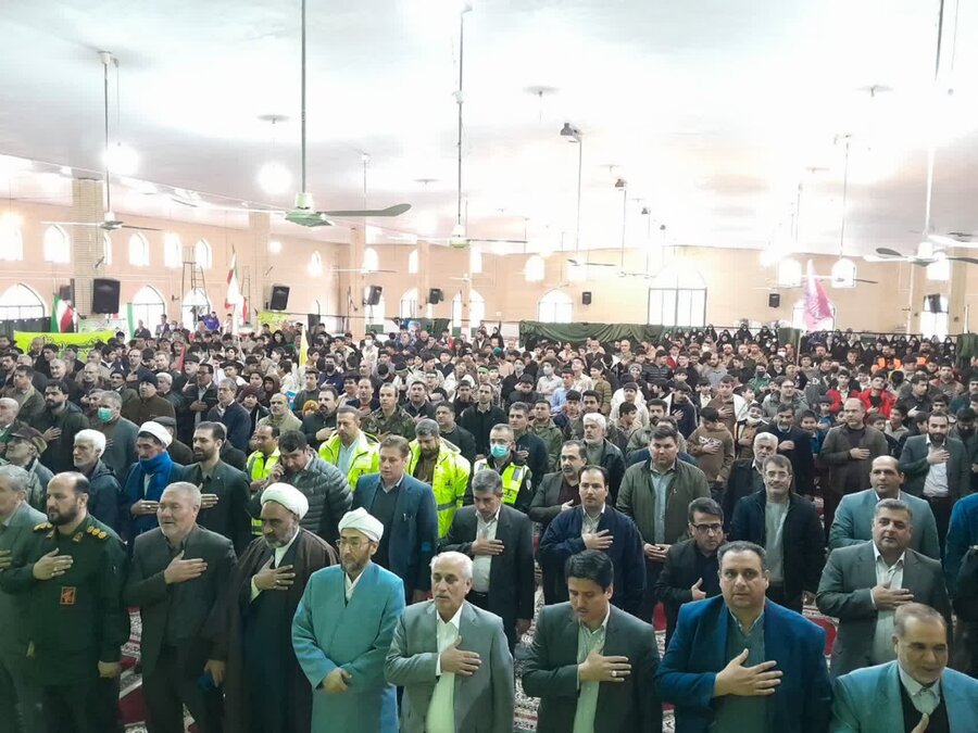 کلاله | اجتماع بصیرتی خانواده بزرگ بهزیستی شهرستان کلاله در مراسم حماسی نهم دی