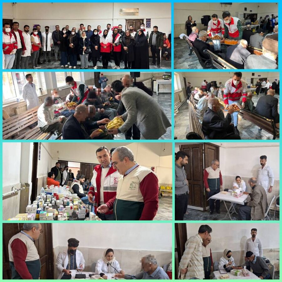 همدلی کاروان سلامت در کانون مهر سالمندان فاطمه‌الزهرا (س) سلماس