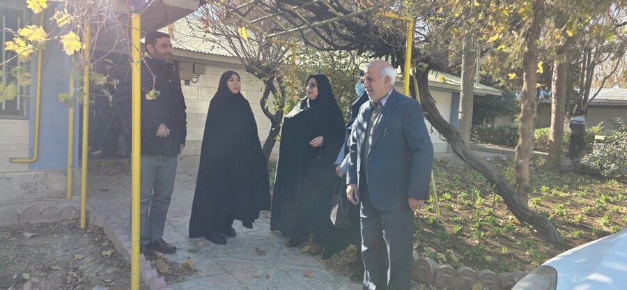 بازدید سرزده مدیر حراست استان تهران از مرکز نگهداری معلولین و سالمندان شهرستان قدس