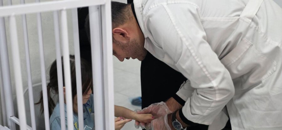 شهر قدس | غربالگری سلامت مددجویان مرکز نگهداری بهروز ویژه کودکان دارای معلولیت زیر ۱۴ سال