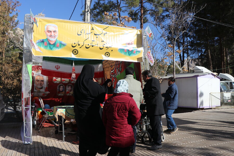 حضور فعال بهزیستی استان کرمان در مراسم ششمین سالگرد عروج سردار دلها