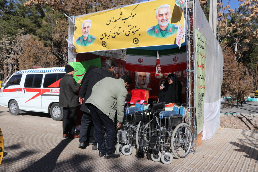 حضور فعال بهزیستی استان کرمان در مراسم ششمین سالگرد عروج سردار دلها