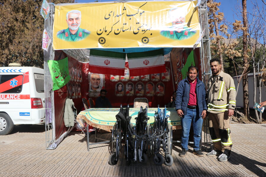 حضور فعال بهزیستی استان کرمان در مراسم ششمین سالگرد عروج سردار دلها