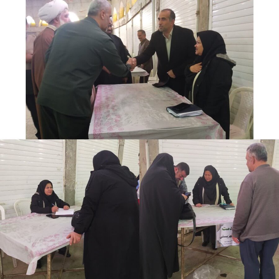 کردکوی | برگزاری میز خدمت به مناسبت سالگرد شهادت سردار دلها قاسم سلیمانی