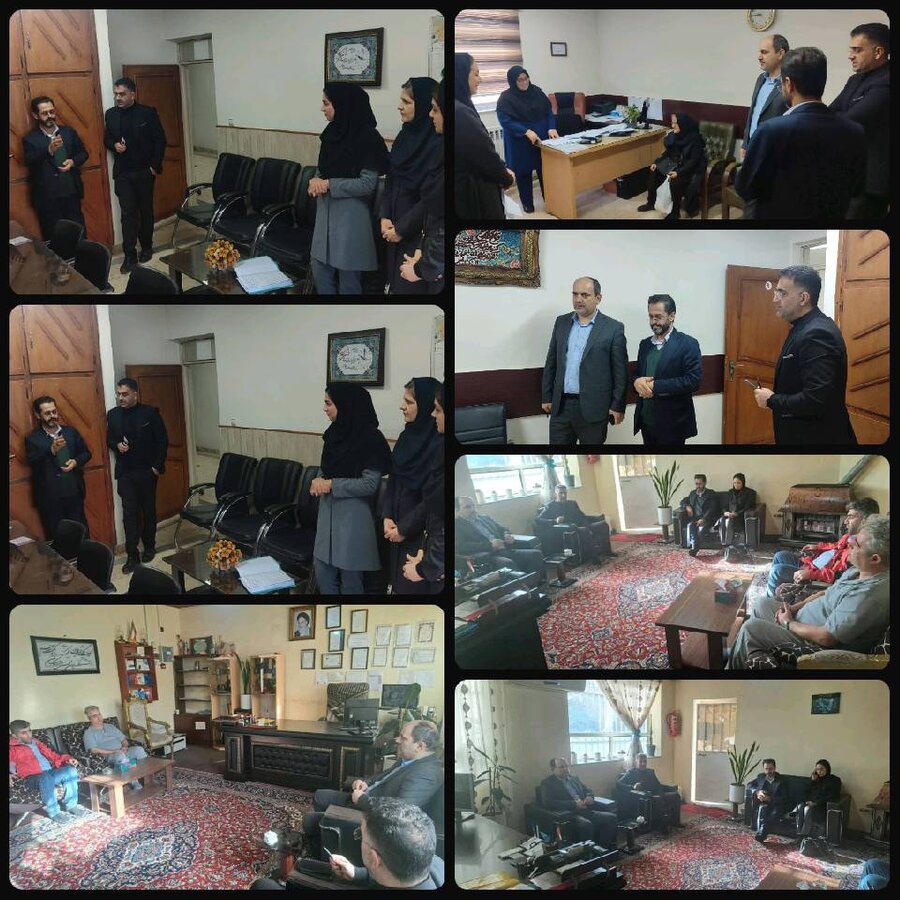 آستانه اشرفیه /حضور دادستان شهرستان دراداره بهزیستی و بازدید ازمراکز تحت نظارت