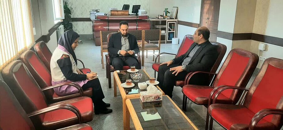 کلاله | دیدار سرپرست بهزیستی کلاله با دادستان و رئیس دادگستری شهرستان