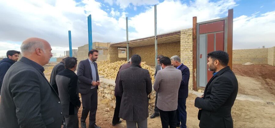 بازدید مسئولان استانی از پروژه‌های مسکن در حال تکمیل مددجویان بهزیستی در کبودرآهنگ