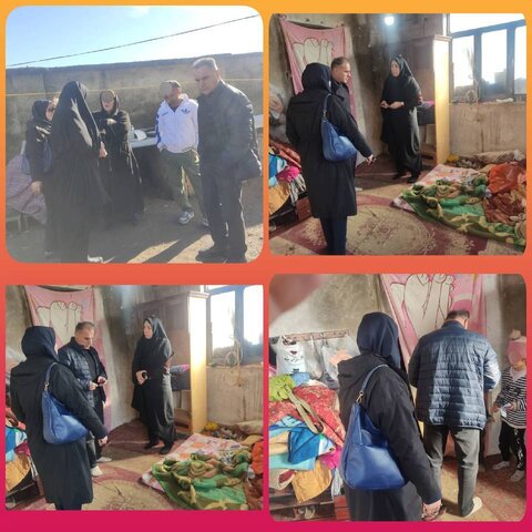 فومن /بازدید از وضعیت زندگی خانواده بدسرپرست به منظورحمایت