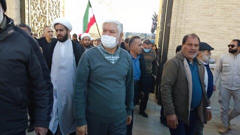 گزارش تصویری|حضور سرپرست و کارکنان بهزیستی فارس در مراسم تشییع شهدای امنیت